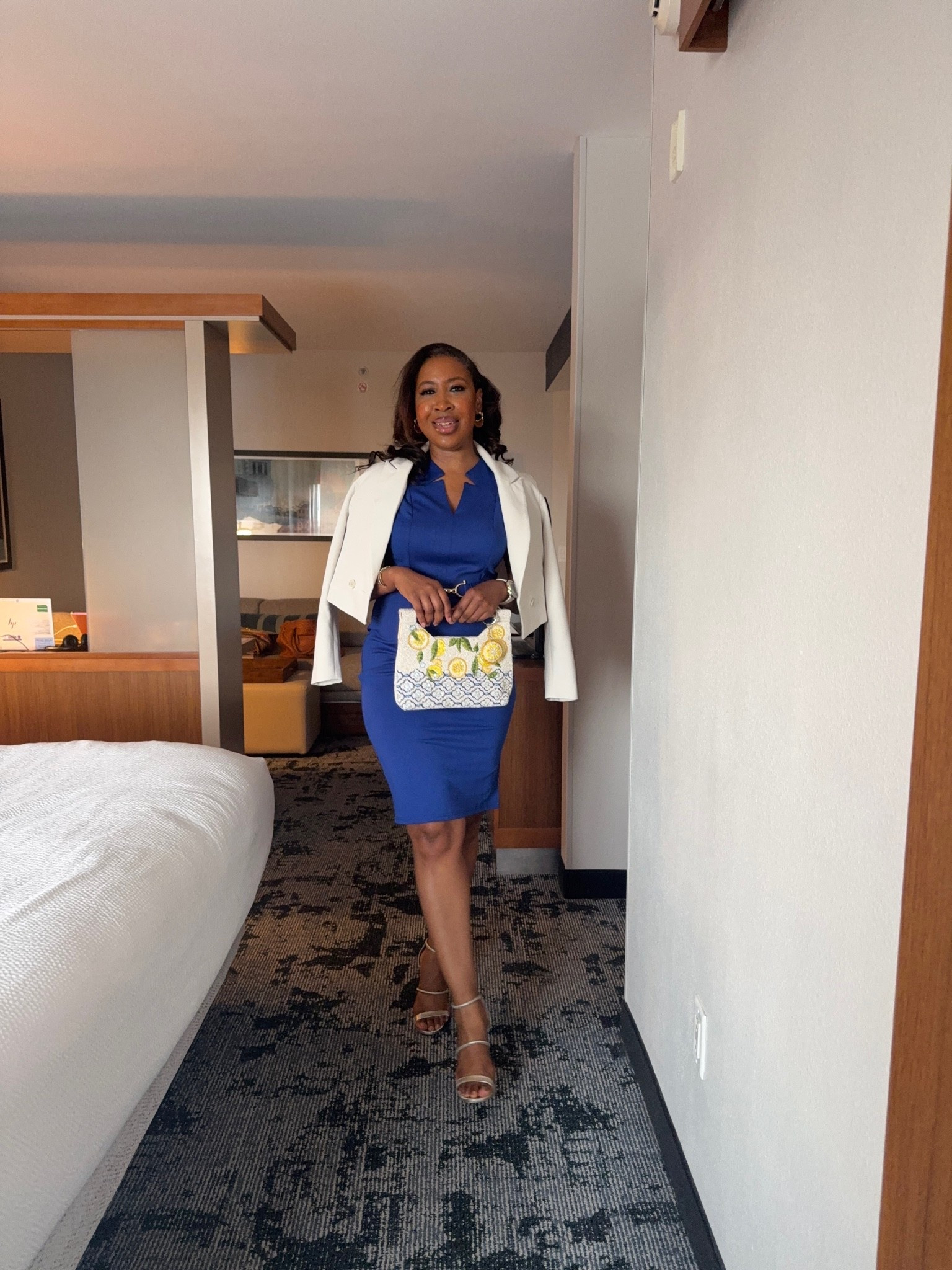 Blue will always have a place in my workwear rotation. 💙 I paired this sheath dress with a cream blazer and neutral heels for a timeless look that transitions effortlessly from meetings to dinner. Wearing a Medium. I’ve linked the exact dress plus similar blazers, heels, and accessories. ✨

#OfficeStyle #WorkwearStyle #BusinessCasual #BusinessCasualWorkwear

#LTKootd #LTKWorkwear #LTKOver40