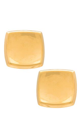 Square Earrings in Gold | Revolve Clothing (Global)