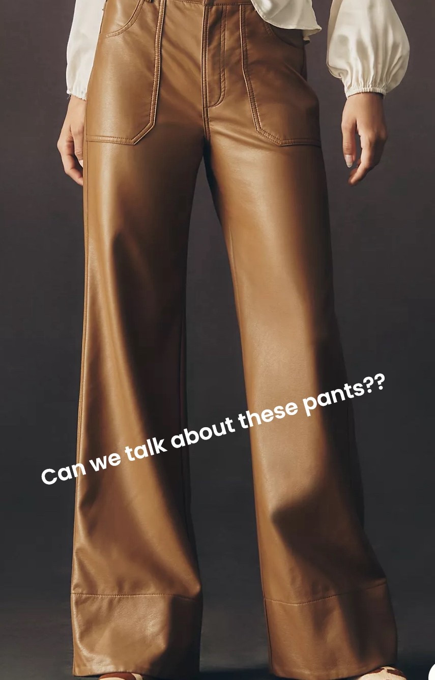 The perfect color, the perfect length, the perfect drape! I think these pants might be perfect!! #LTKFauxLeather #LTK #LTKMyStyle