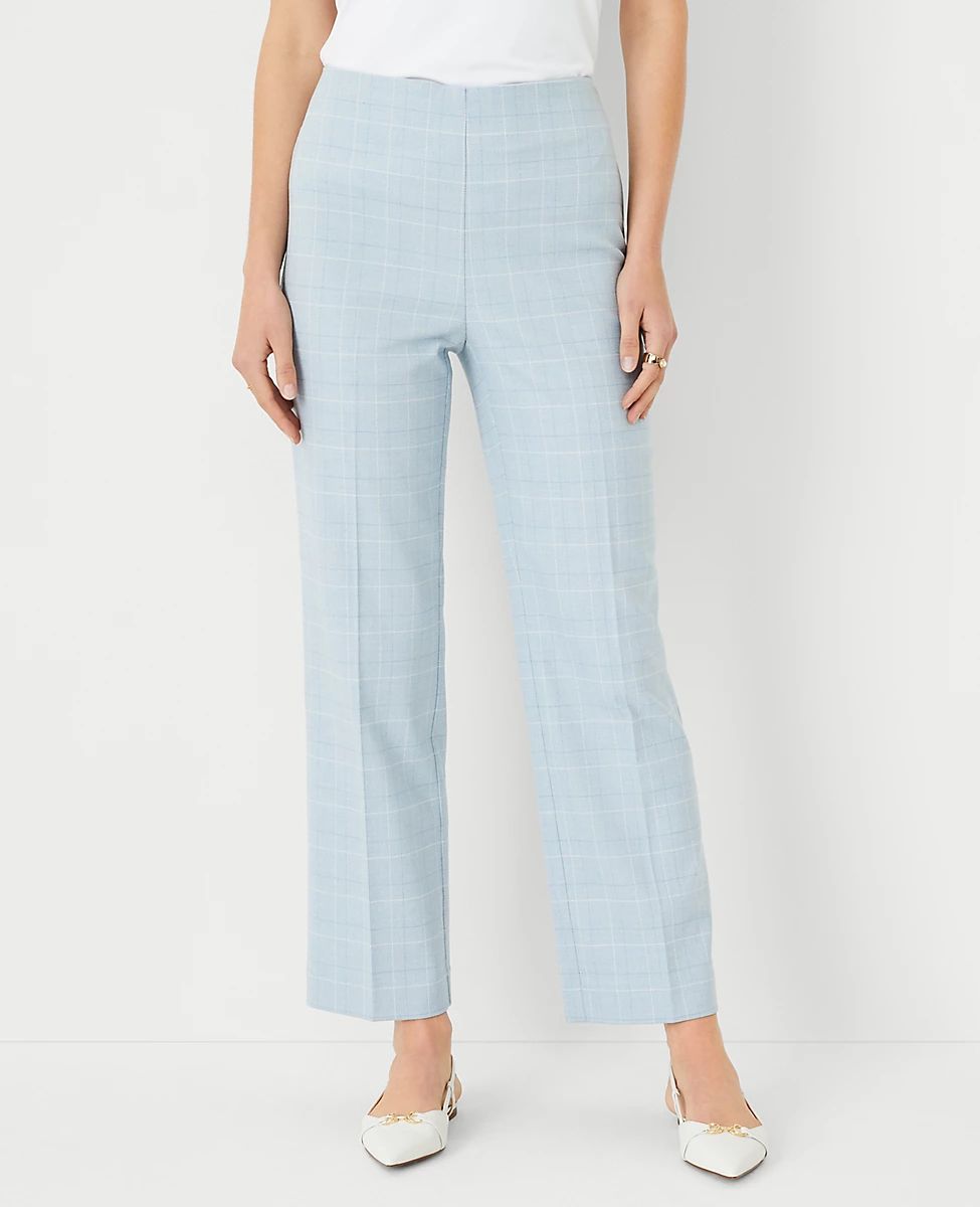 The Side Zip High Rise Pencil Pant in Windowpane | Ann Taylor (US)