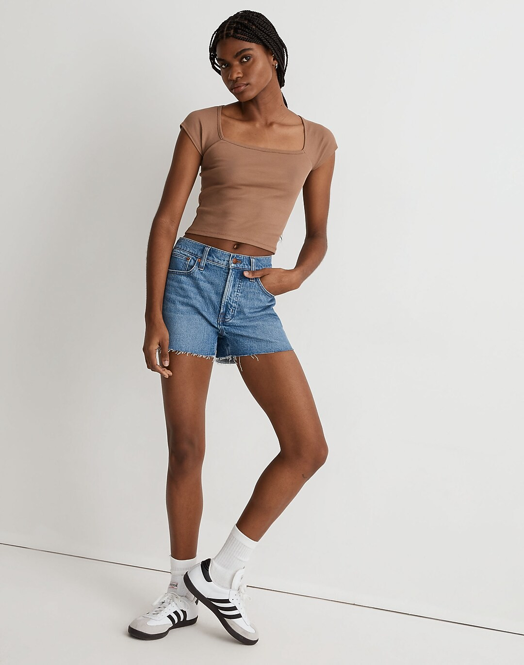 Brightside Square-Neck Tee | Madewell