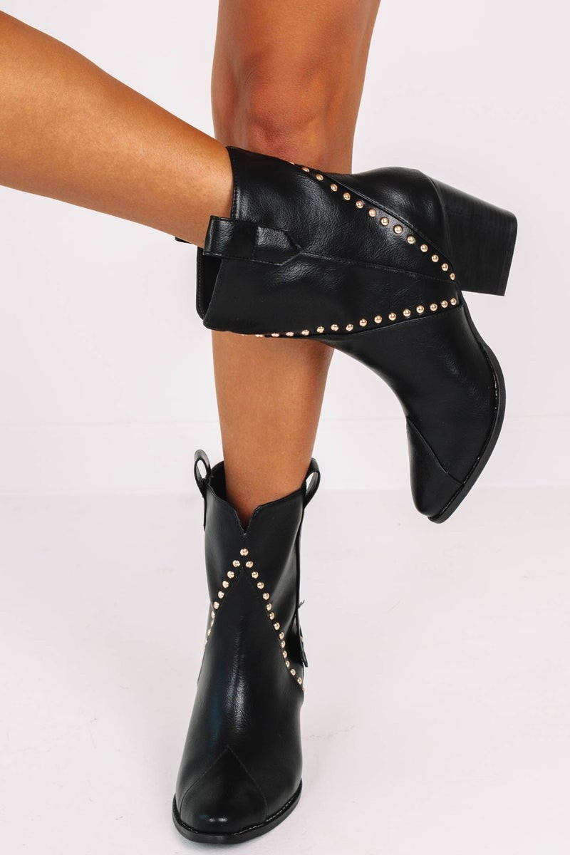 Ace Western Boots - Black | The Impeccable Pig