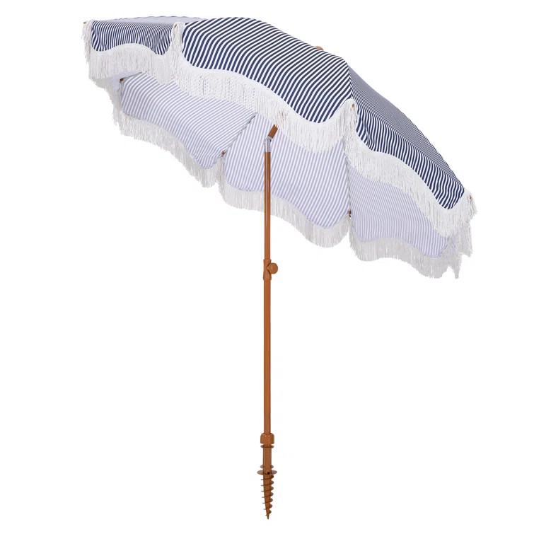 Sharniece 7ft Patio Umbrella with Fringe Outdoor Tassel Umbrella | Wayfair North America