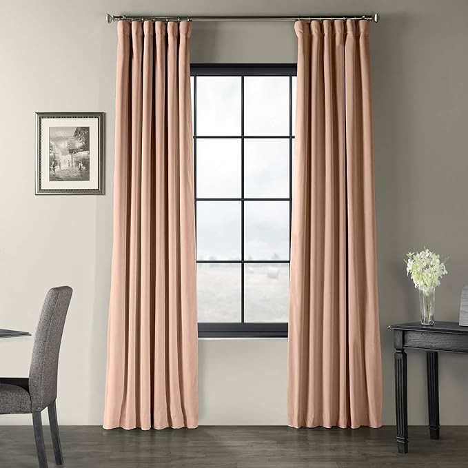 HPD Half Price Drapes Signature Velvet Blackout Curtains for Bedroom 50 X 108 (1 Panel), VPCH-180... | Amazon (US)