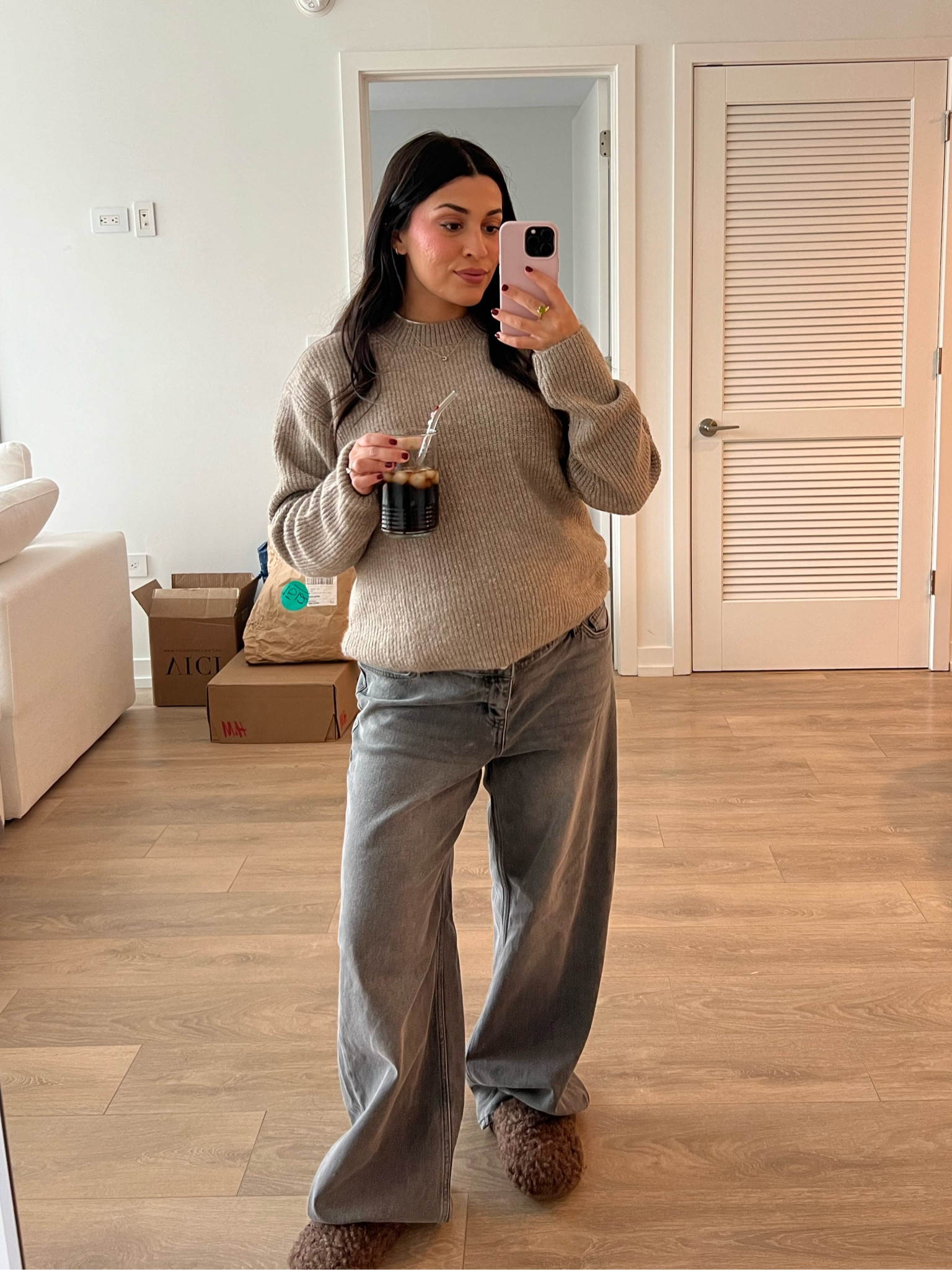 Bump friendly fall outfit 🤎🍂🪵 

#LTKStyleTip #LTKSeasonal #LTKBump