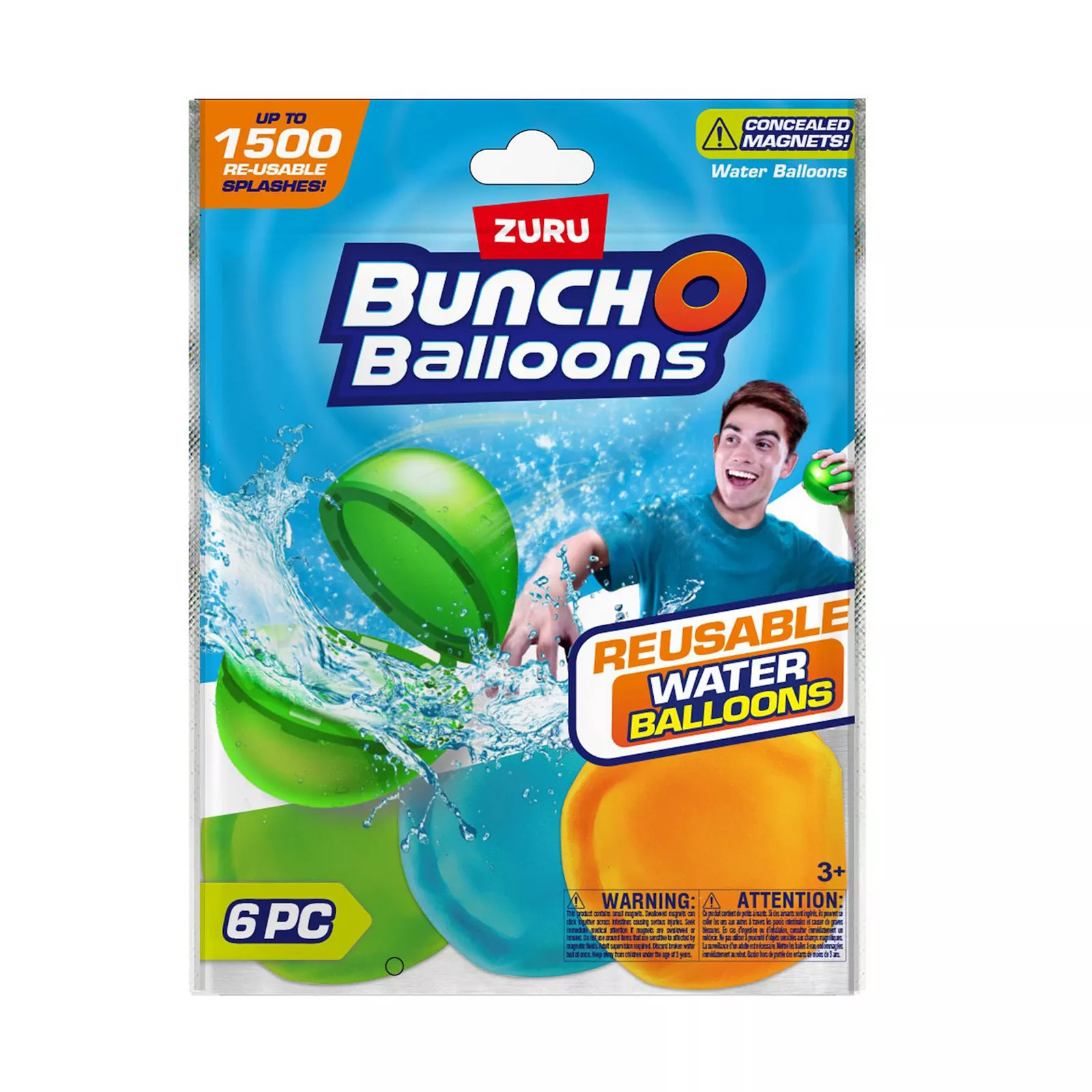Bunch O Balloons Reusable Water Balloons 6-Pack by ZURU, Multi | Kohl's