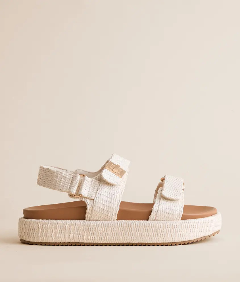 Abiggail Raffia Flatform Sandal | Buckle