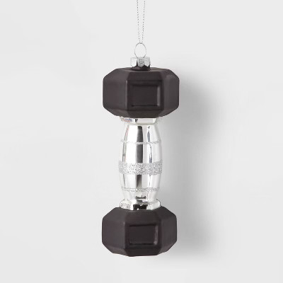 5.5" Dumbbell Glass Christmas Tree Ornament - Wondershop™ | Target