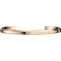 Daniel Wellington Classic Cuff rose-gold plated stainless steel bracelet small | Selfridges