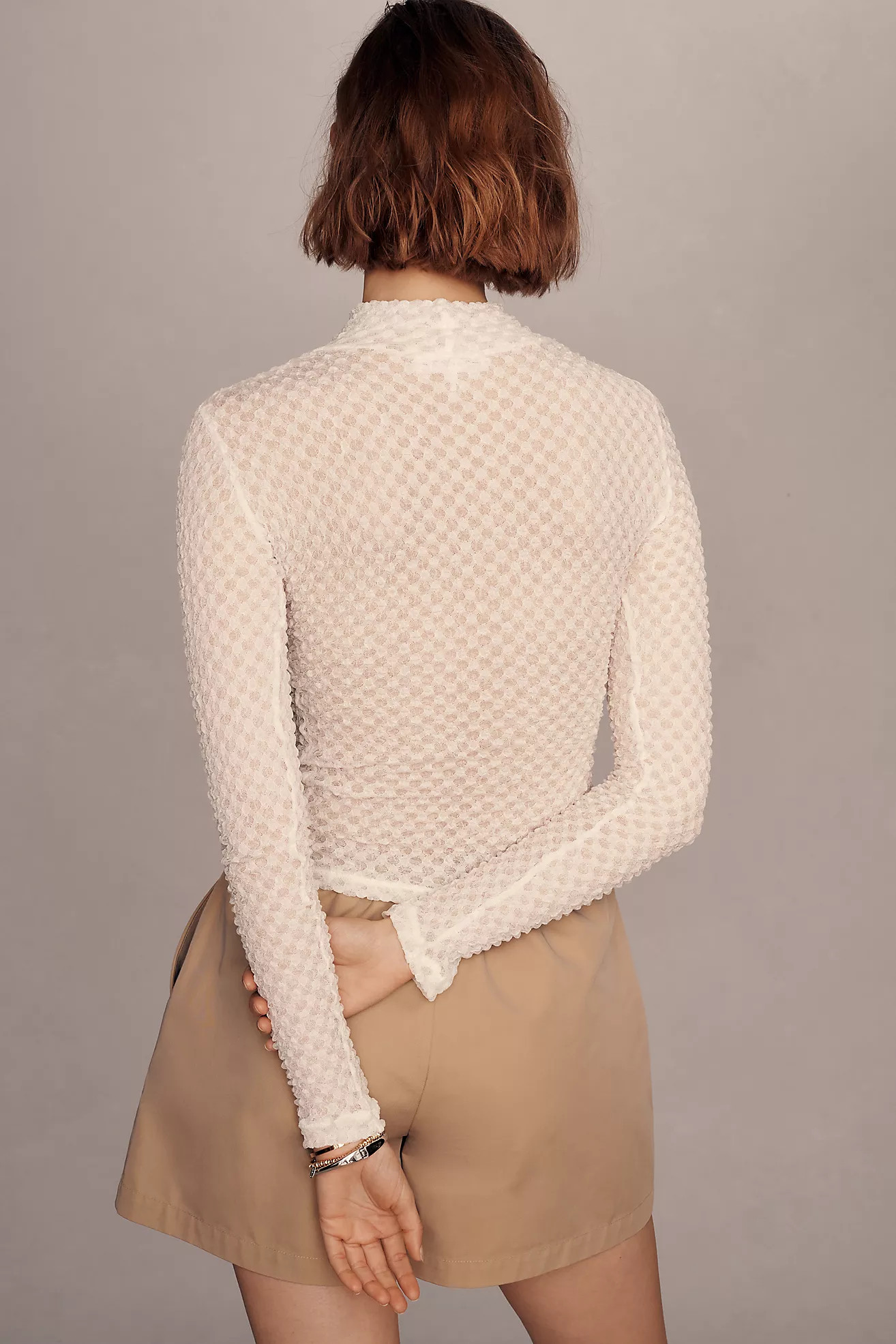 Frame Mesh Lace Turtleneck | Anthropologie (US)
