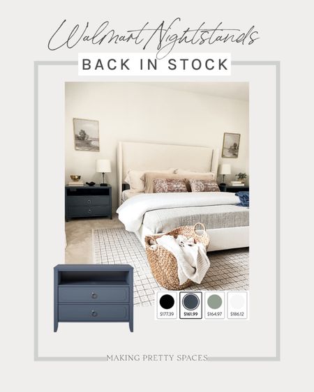 The most loved Walmart nightstands are back in stock in all four colors!
Walmart, nightstands, back in stock, bedroom, decor, furniture

#LTKitbag #LTKstyletip #LTKhome