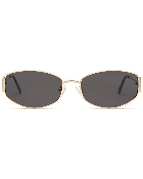 SOJOS Retro Hippie Rectangle Sunglasses 70s 80s Small Narrow Y2K Trendy Sunnies SJ1187 | Amazon (US)