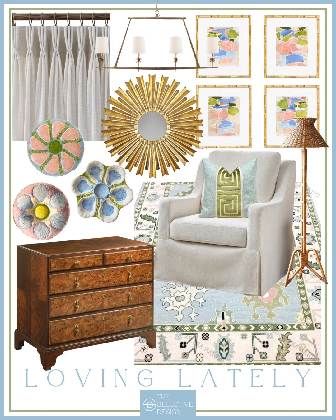 Loving these classic and colorful home decor finds!

Perfect for a colorful Grandmillennial living room design!

Preppy living room | Grandmillennial living room | colorful living room | classic decor | Grandmillennial oushak rug | wood chest | colorful abstract art

#LTKHome #LTKSaleAlert