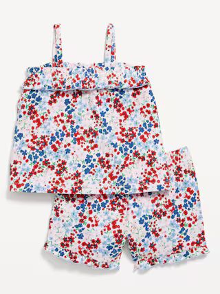 Sleeveless Ruffle Top and Shorts Set for Toddler Girls | Old Navy (US)