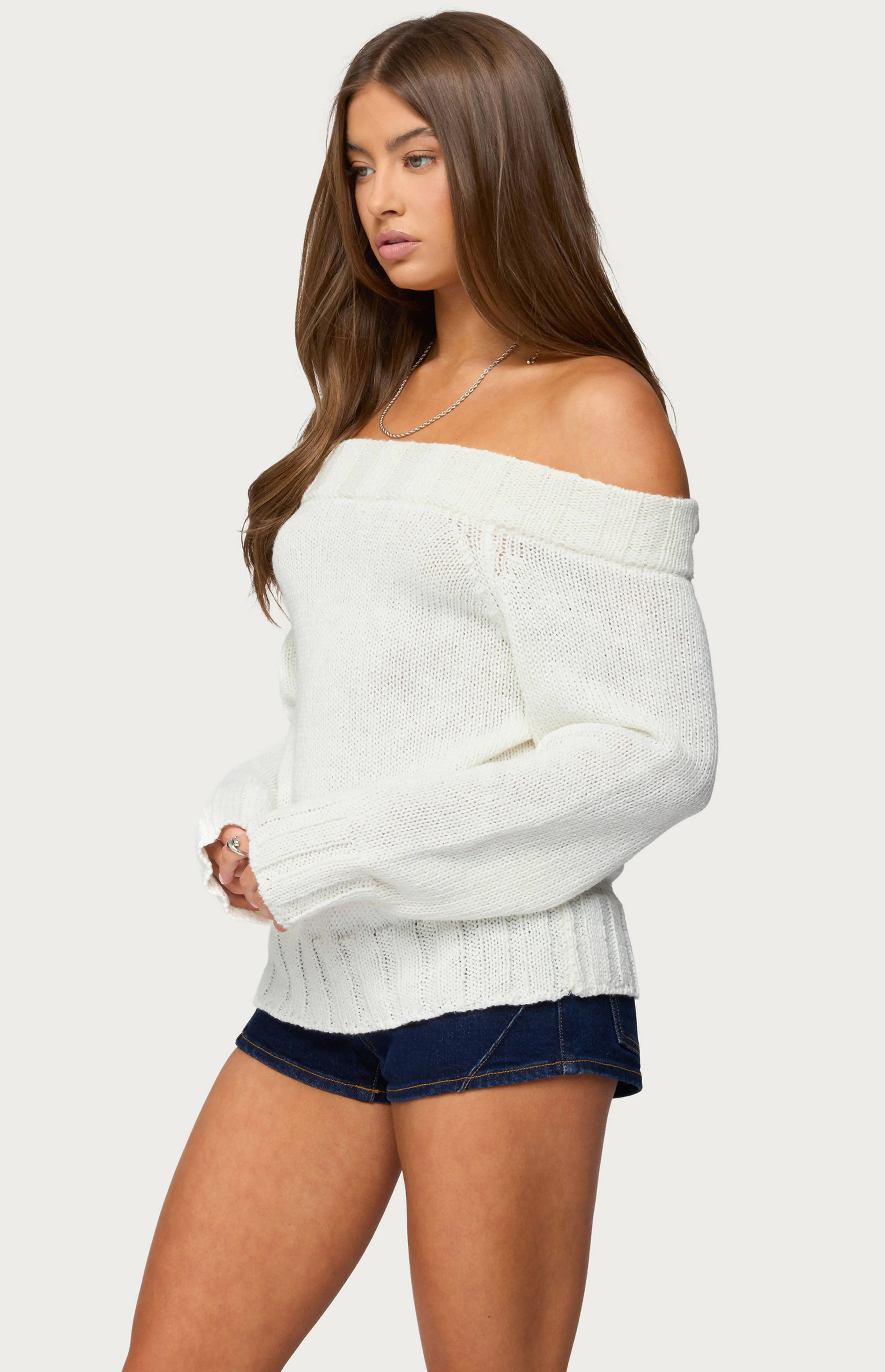 Edikted Noemi Off Shoulder Sweater | PacSun