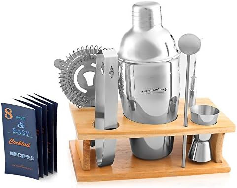 Cocktail Shaker Martini Shaker Set - Bartender Kit : Drink Shaker, Jigger, Drink Mixing Spoon, St... | Amazon (US)