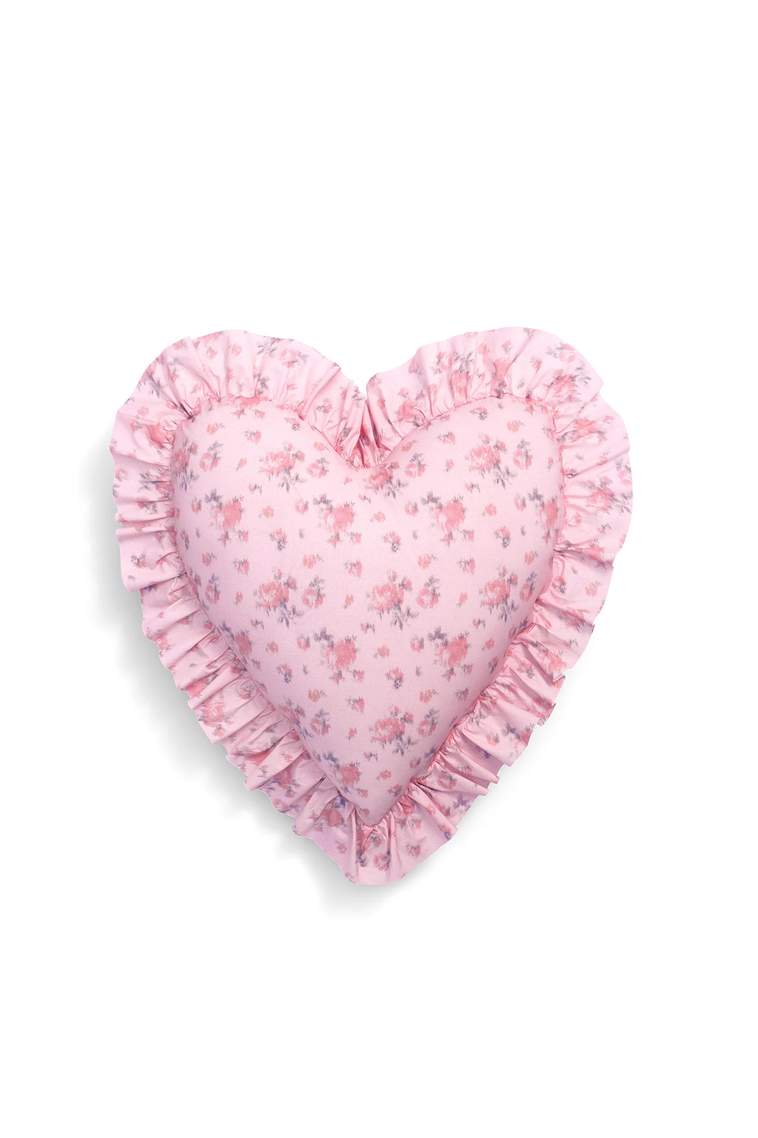 Heart Shape Ruffle Pillow | LOVESHACKFANCY