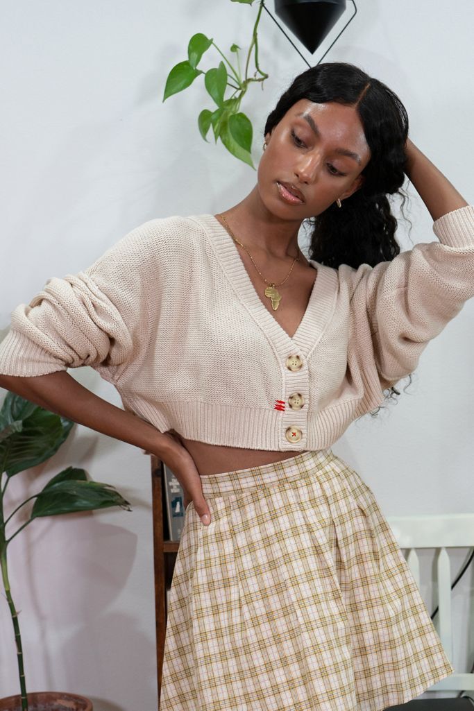 BDG Mari Cropped Cardigan | Urban Outfitters (US and RoW)
