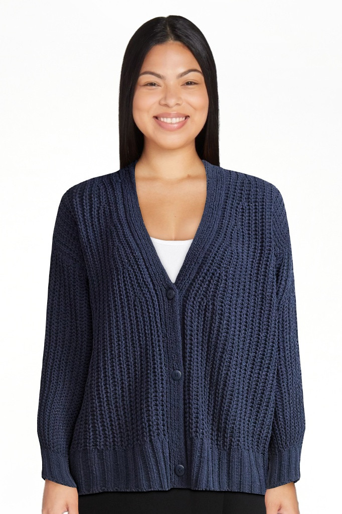 Scoop Women's Oversized Ribbed Cardigan Sweater, Midweight, Sizes XS-XXL | Walmart (US)