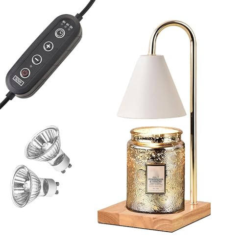 Candle Warmer Lamp with Timer Heater Large Melting Heat for Candles Lamps Burning Warm Fragrance and Dimmer Jar | Amazon (US)