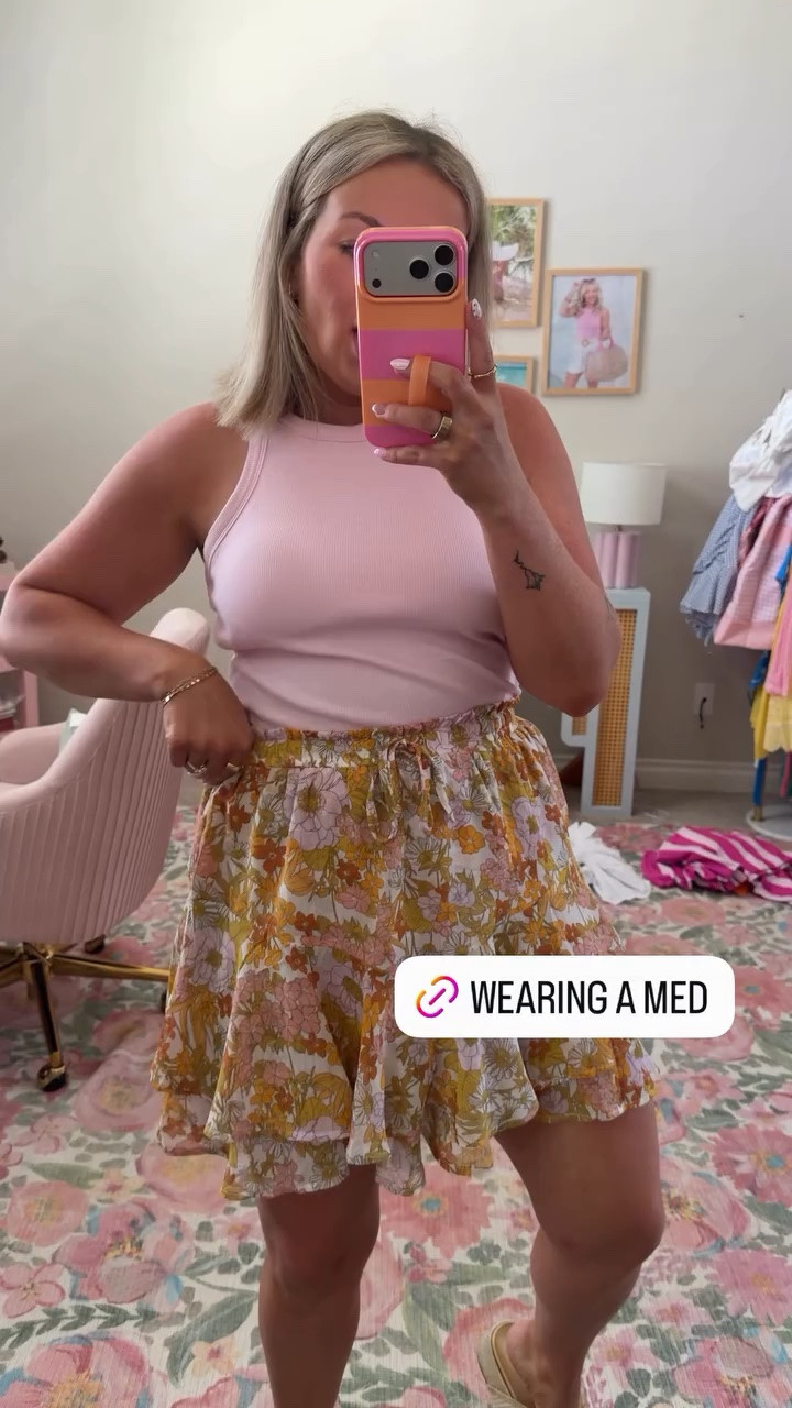 Wearing a medium in this cute new floral skirt for summer!!

#LTKSeasonal #LTKMidsize
