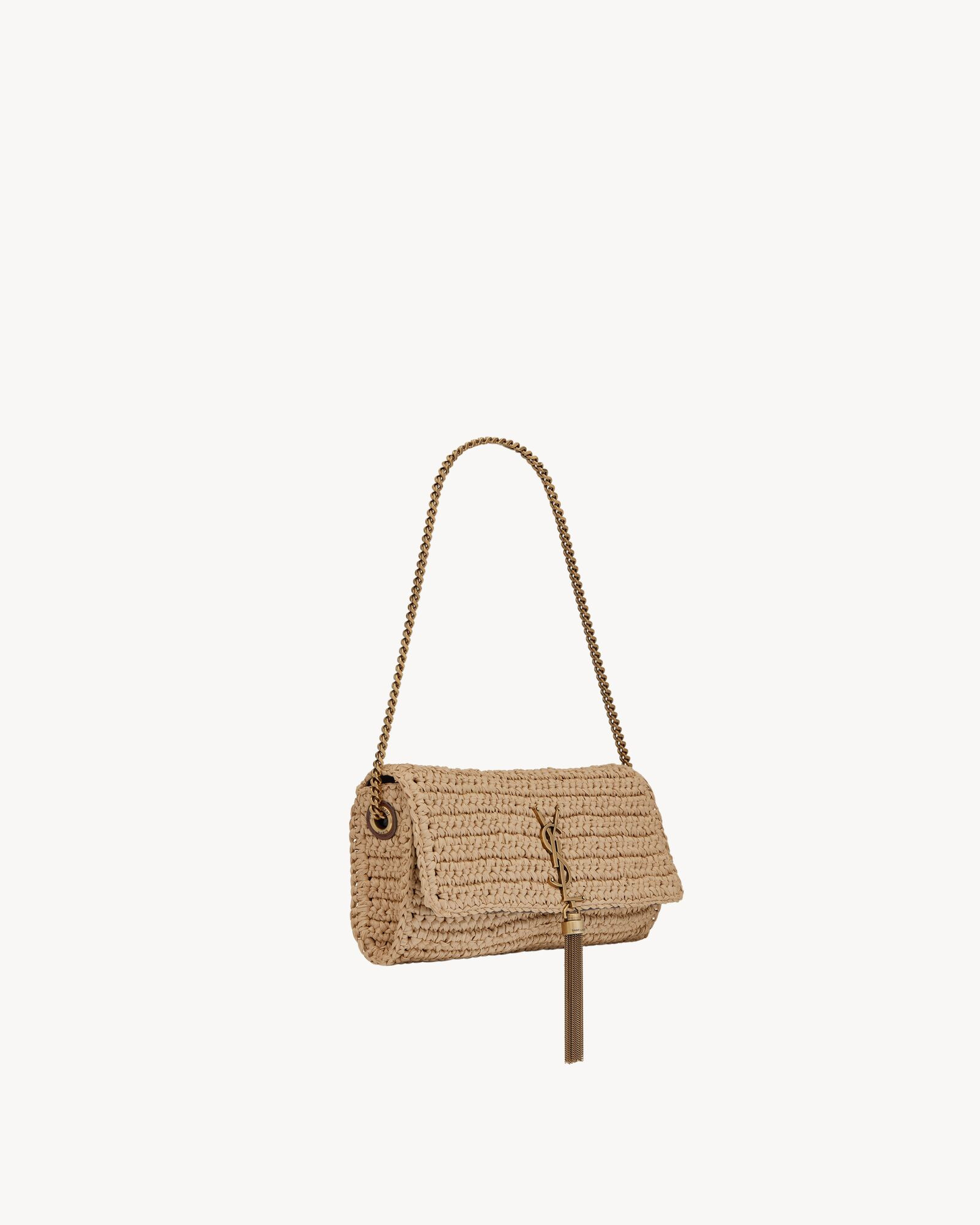 KATE 99 IN HAND-WOVEN RAFFIA.FEATURING THE CASSANDRE AND CHAIN TASSEL. DETACHABLE STRAP, SO MAY B... | Saint Laurent Inc. (Global)