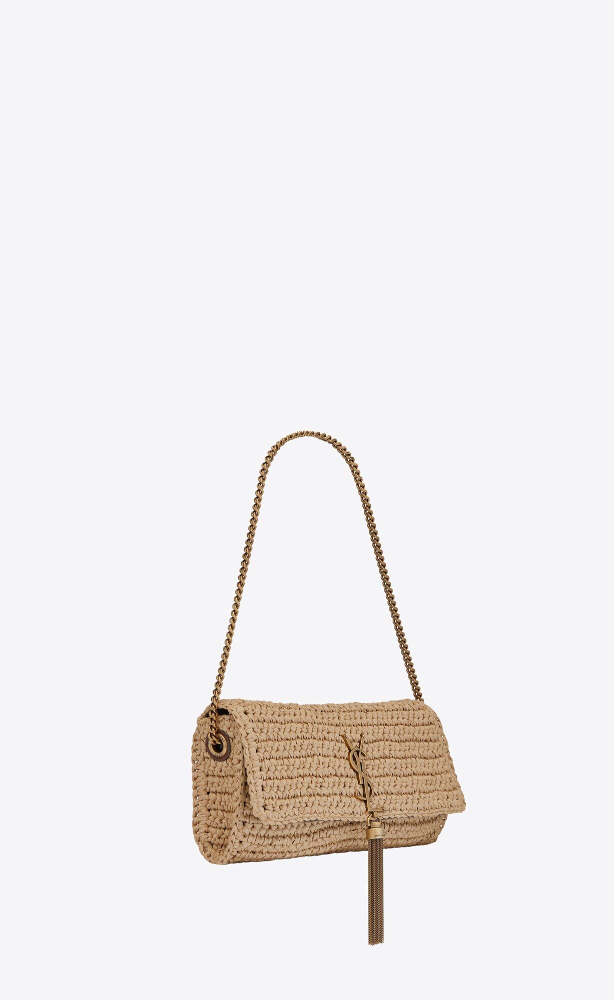 KATE 99 IN HAND-WOVEN RAFFIA.FEATURING THE CASSANDRE AND CHAIN TASSEL. DETACHABLE STRAP, SO MAY B... | Saint Laurent Inc. (Global)