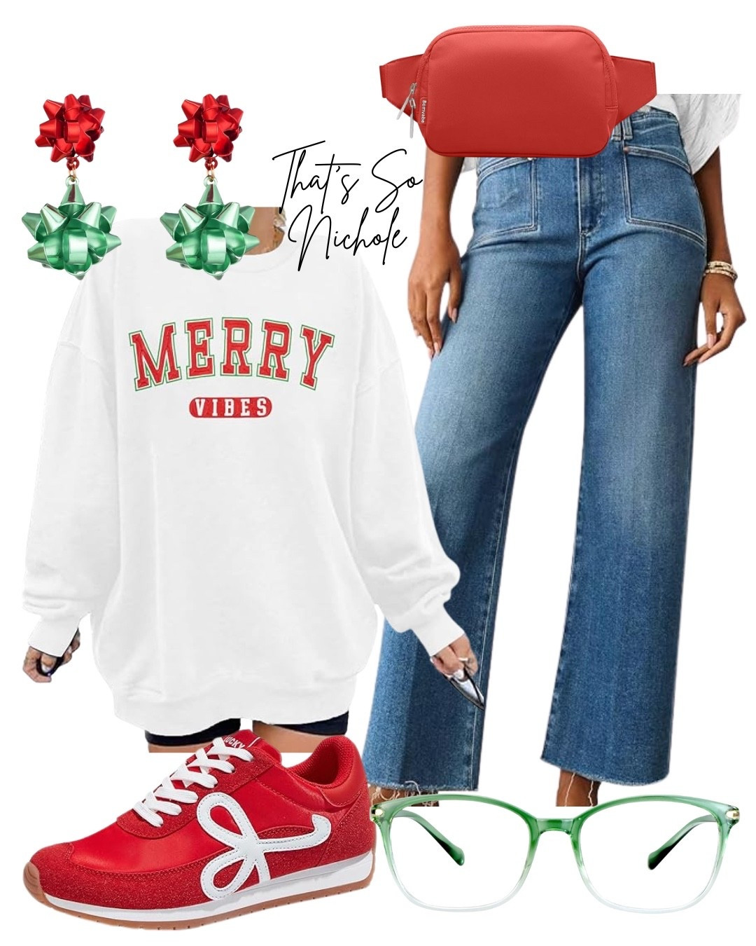 Get into the holiday spirit with this comfy sweatshirt, fun earrings, and cute sneakers! Perfect for a festive day out! All on Amazon!

#LTKootd #LTKSeasonal #LTKHoliday