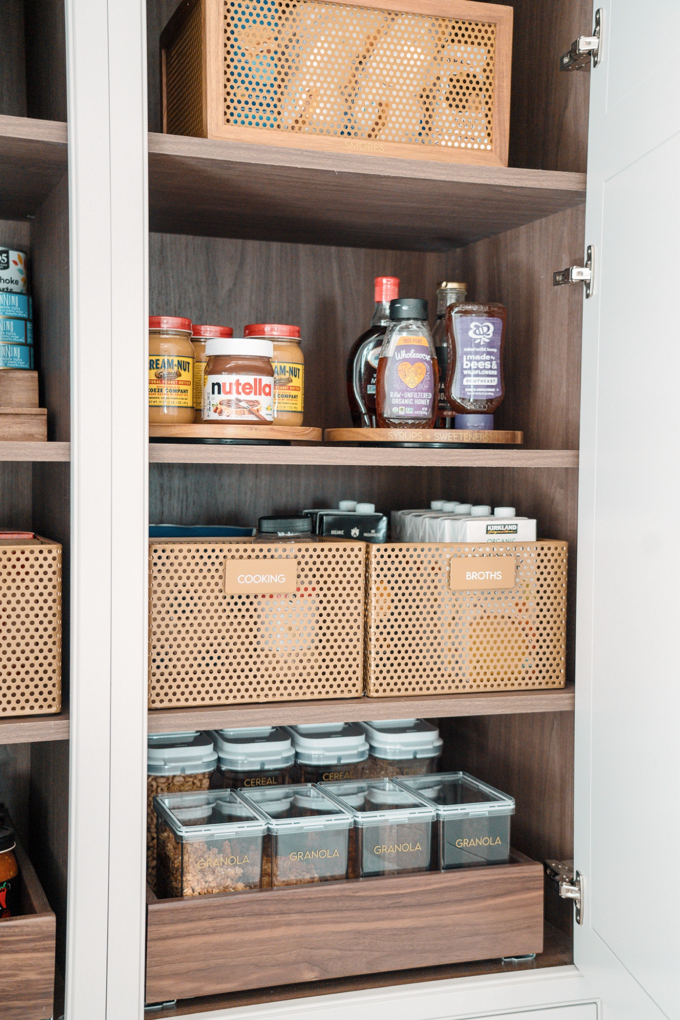 Pantry baskets at the Downtown Dreamer #baskets #organization 

#LTKhome #LTKfamily