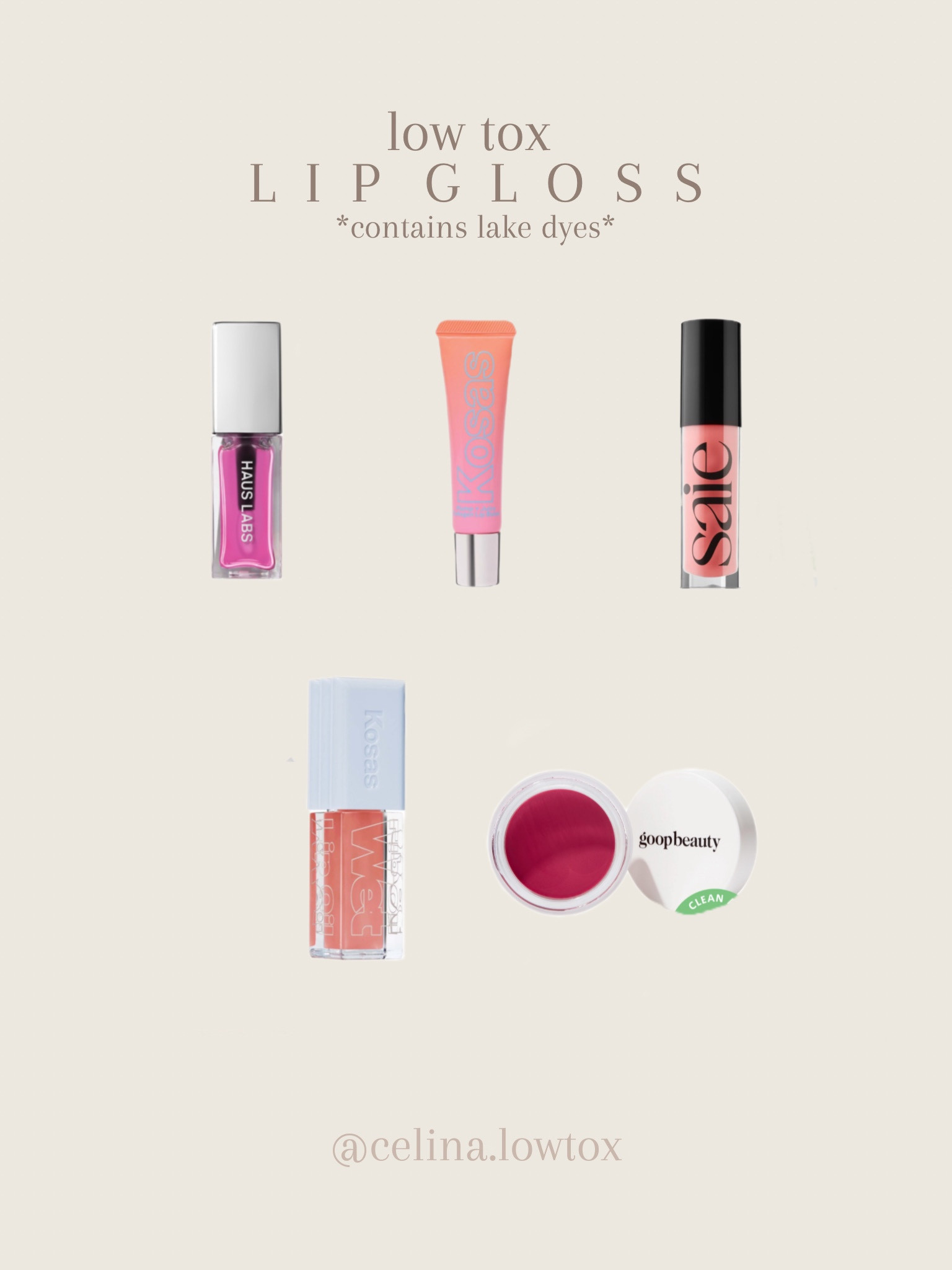 low toxic lipgloss / lip products! *they do contain lake dyes*
#lowtoxicbeauty #cleanbeauty #lowtoxic #makeup

#LTKbeauty
