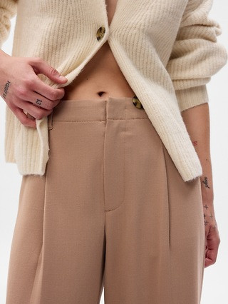 High Rise Pleated Wide-Leg Trousers | Gap (US)