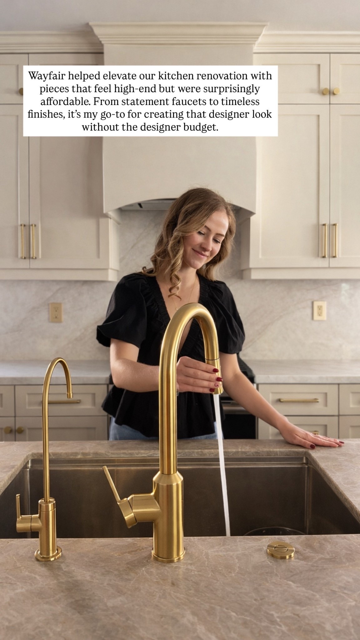 Wayfair helped elevate our kitchen renovation with pieces that feel high-end but were surprisingly affordable. From statement faucets to timeless finishes, it's my go-to for creating that designer look without the designer budget. Check out some of our favorite kitchen pieces! 
@Wayfair #ad #wayfairpartner #wayfair

#LTKHome #LTKSaleAlert