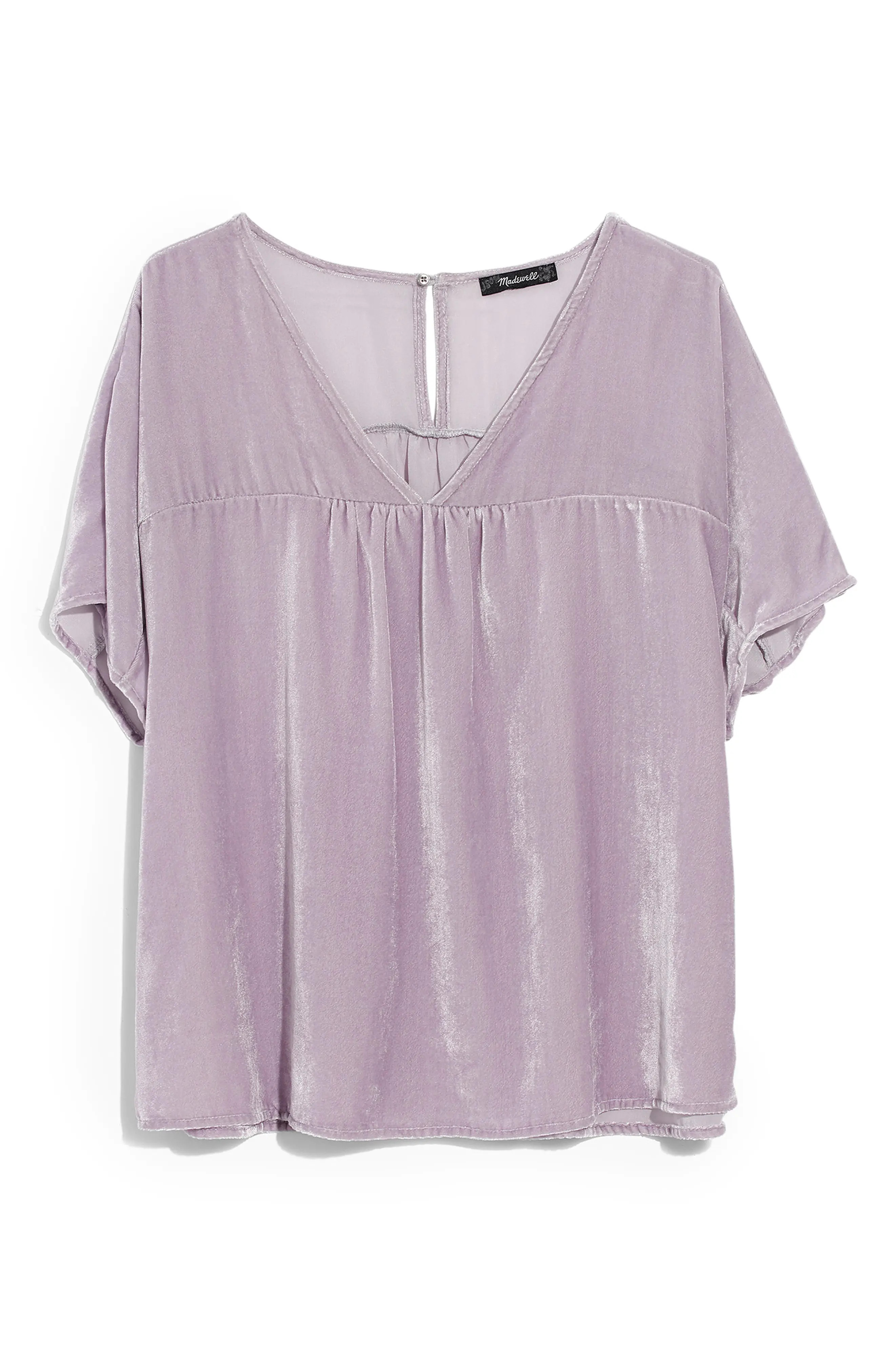 Madewell Rhyme Velvet Top | Nordstrom
