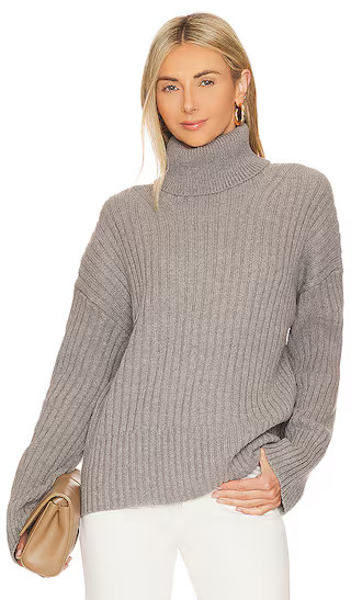 Amias Turtleneck in Heather Grey | Revolve Clothing (Global)