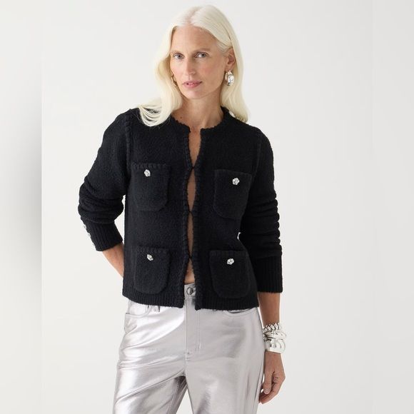 J.Crew Odette sweater lady jacket with jewel buttons | Poshmark