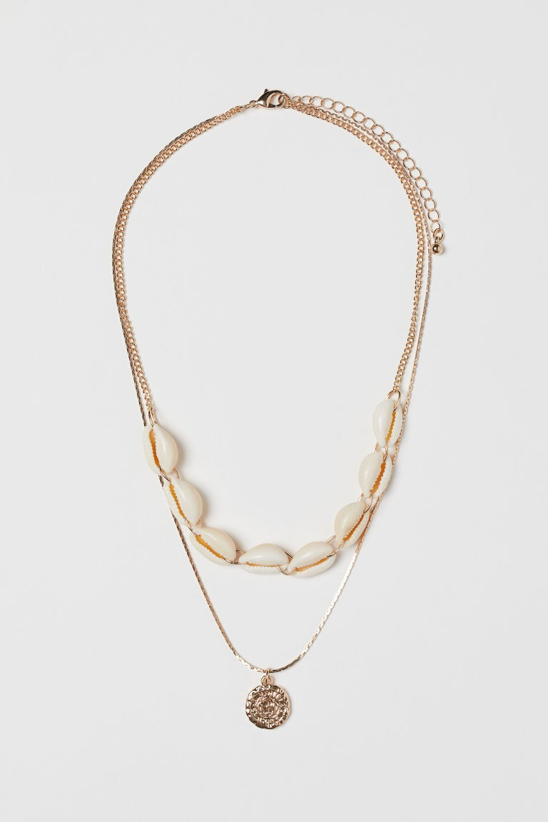 Kette mit Muscheln - Goldfarben/Weiß - Ladies | H&M DE | H&M (DE, AT, CH, NL, FI)