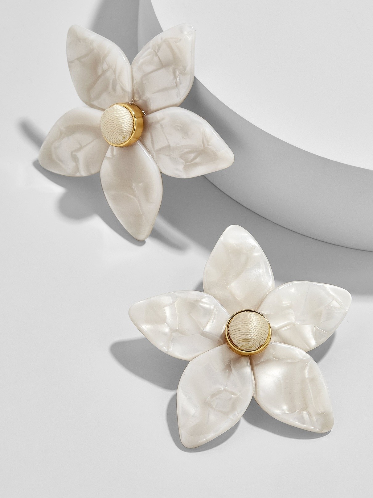 Amariella Flower Stud Resin Earrings | BaubleBar (US)