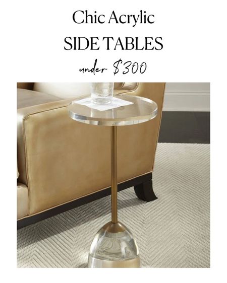 Acrylic side tables, clear table, acrylic decor, interior design, drink table, modern decor, glam style, designer finds

#LTKFind #LTKstyletip #LTKhome