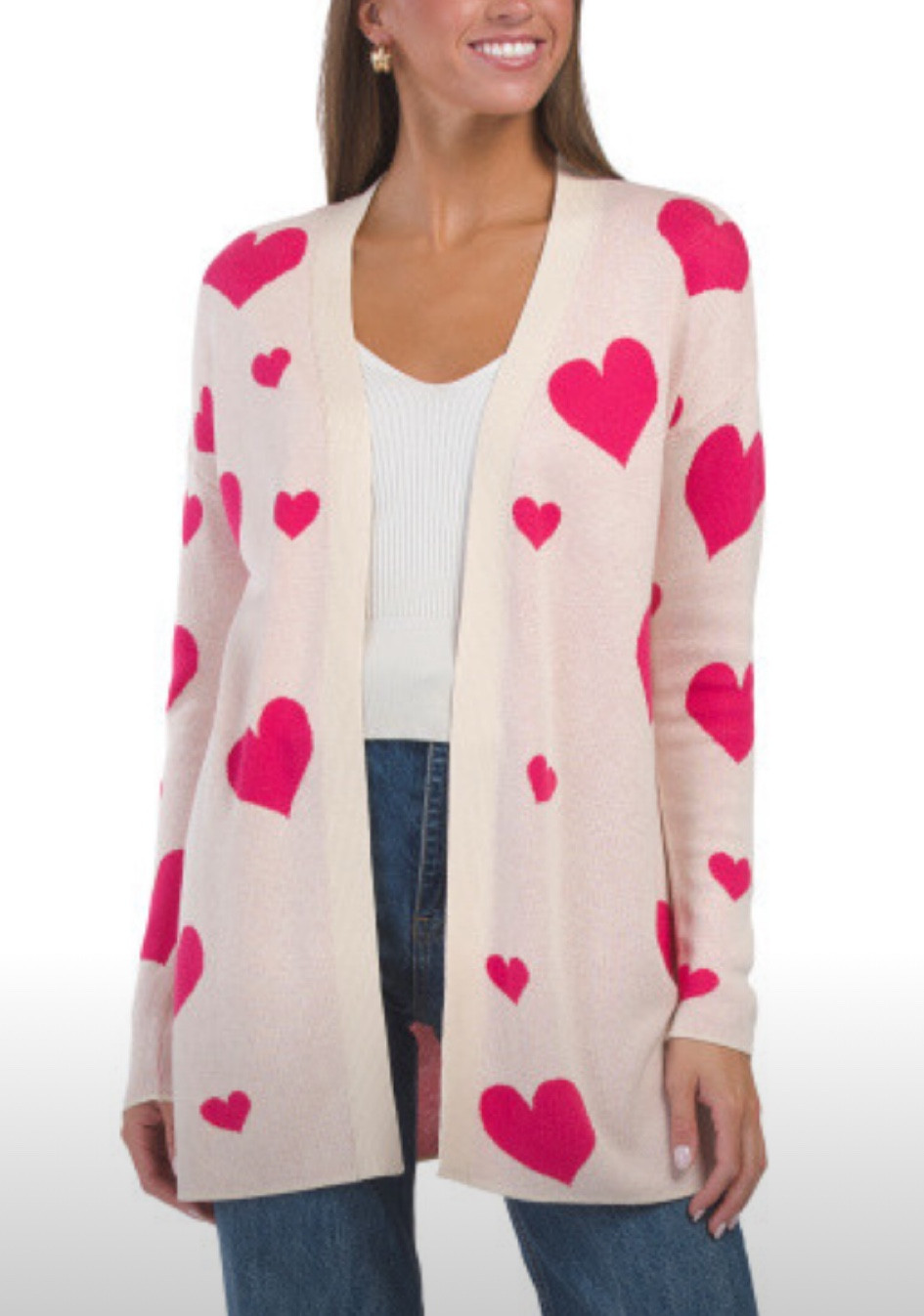 Heart cardigan. Valentines Day. 

#LTKHoliday #LTKFamily #LTKFindsUnder50