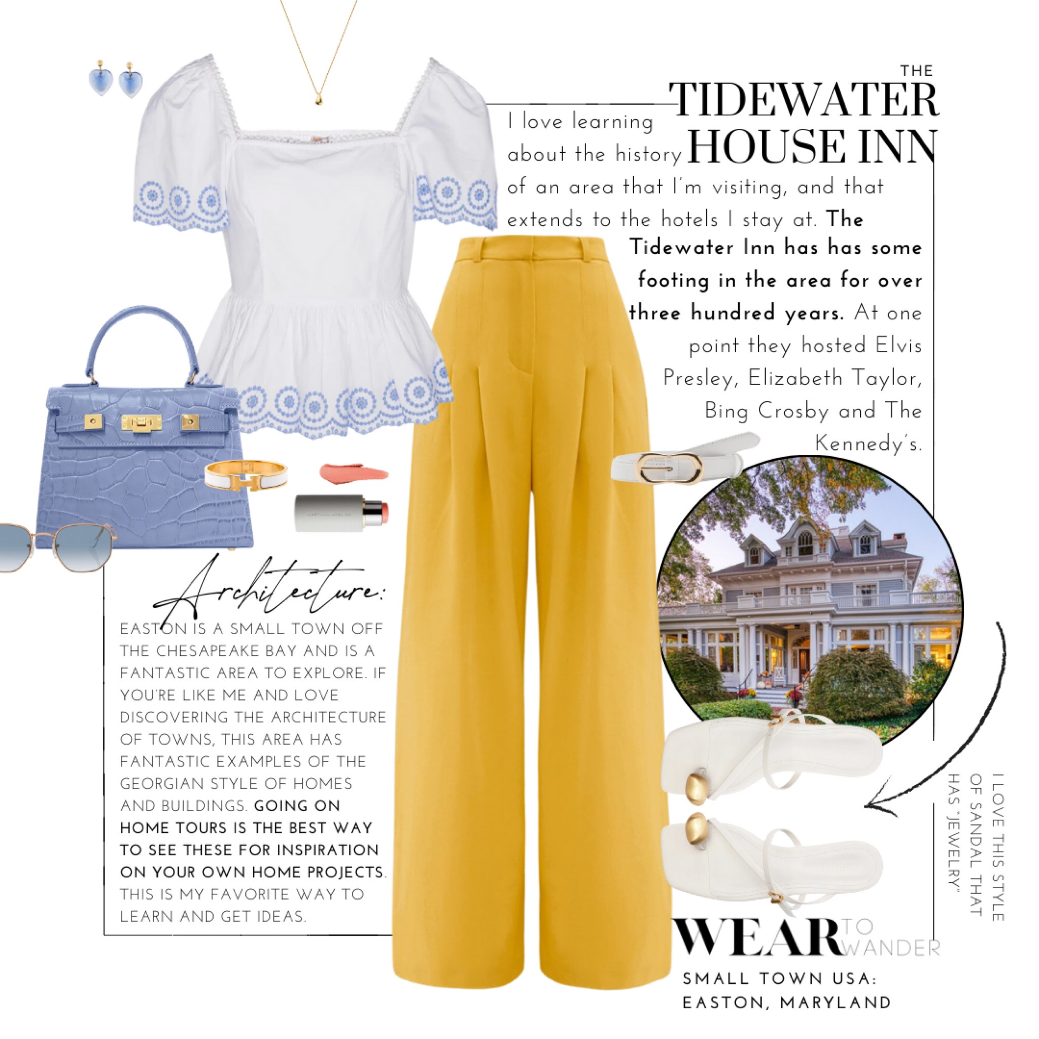 It probably won’t surprise you that I make fast friends on trips and talk to anyone I’m sitting next to. Airplanes. Restaurants. Museums. Wherever. The life stories, advice, and recommendations that come from this can give mental foundations to build stronger memories and ties for an area. 

As much as I enjoy traveling to big cities, I’ll forever be the girl from a small town in Florida who loves the charm of a quaint area. While I often leave big cities energized and excited, I find that most often when I leave a small town I leave refreshed and relaxed. How about you? 

Be on the lookout for more of small towns tours that’ll highlight a few things to see, do and eat in the most charming towns across America. If you have one that you think should be on the list, send me a message! I keep a list of areas to travel to and would love to visit more of these delightful towns. 

#LTKMidsize #LTKOver40 #LTKSeasonal