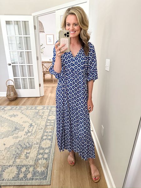 Love love this printed maxi dress! I have it in two colors :) Wore these amazing tie sandals with it.

#LTKSeasonal #LTKTravel #LTKFindsUnder50