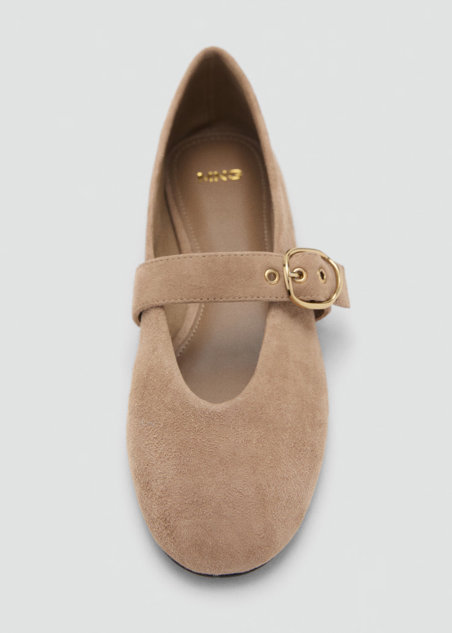 Suede leather ballet flats - Women | MANGO United Kingdom | MANGO (UK)