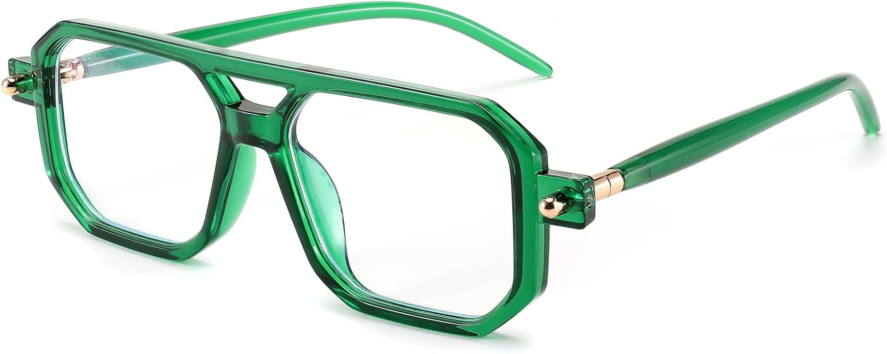 FEISEDY Reading Glasses Vintage Square Blue Light Blocking Glasses Women Men 70s Flat Aviator Gla... | Amazon (US)