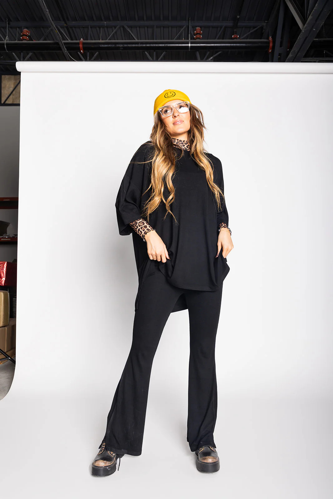 Day Dreamer Ribbed Pant Set - Black [S-3X] | WKNDchasers