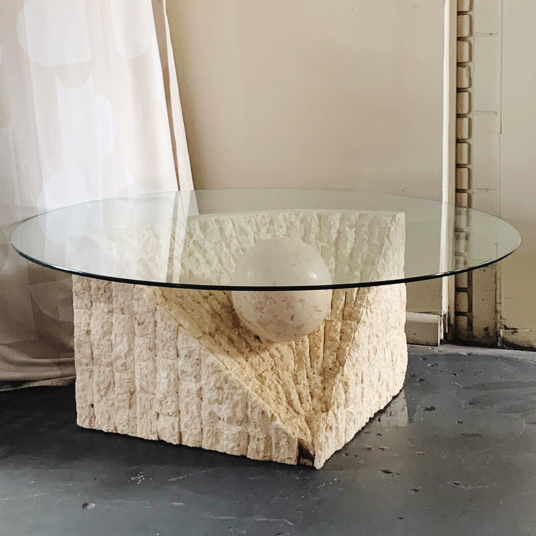 SHIPPING NOT INCLUDED, Local Pickup Only // Tessellated Stone Oyster Coffee Table | Etsy (US)