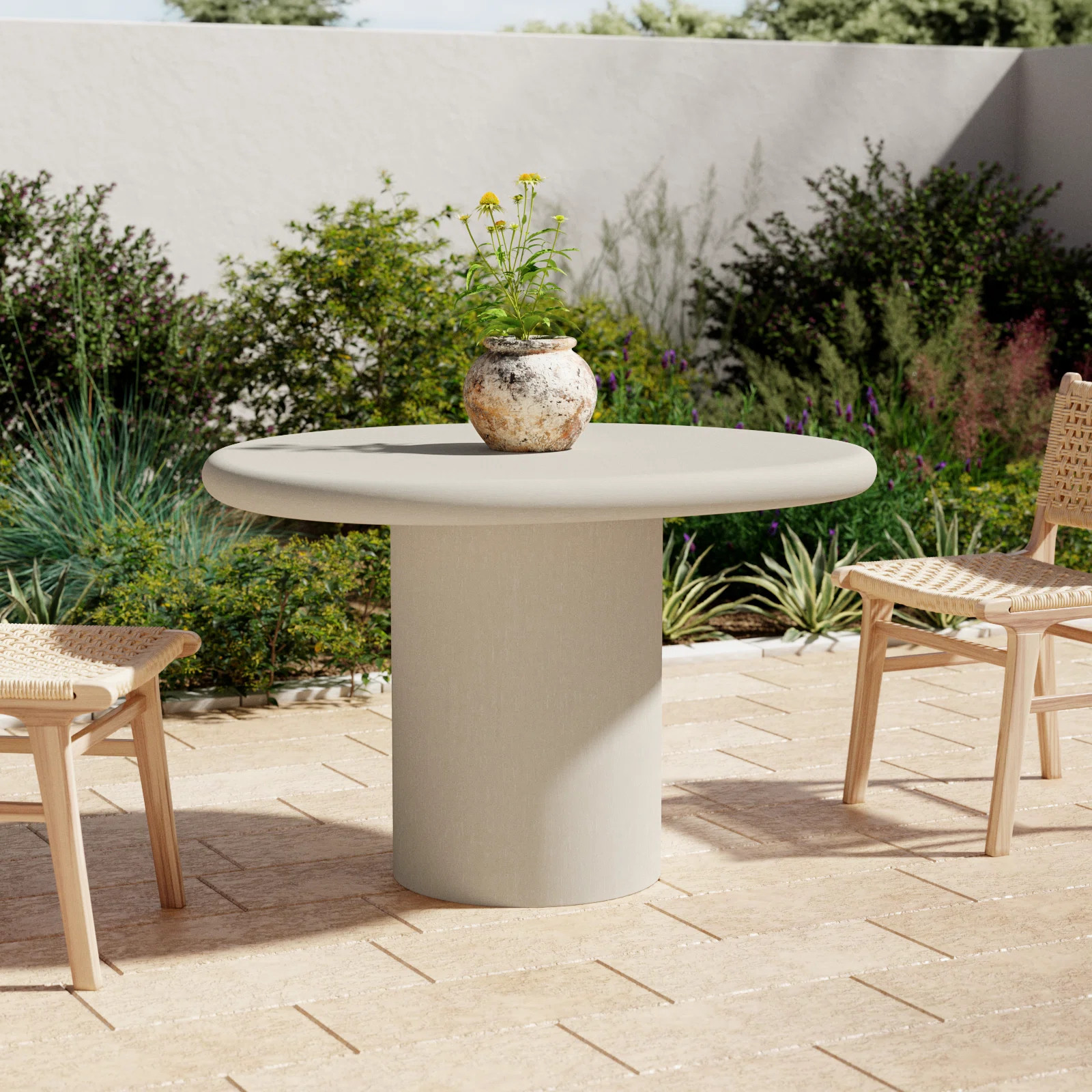 Alarica 47'' Stone / Concrete Outdoor Dining Table | Joss & Main