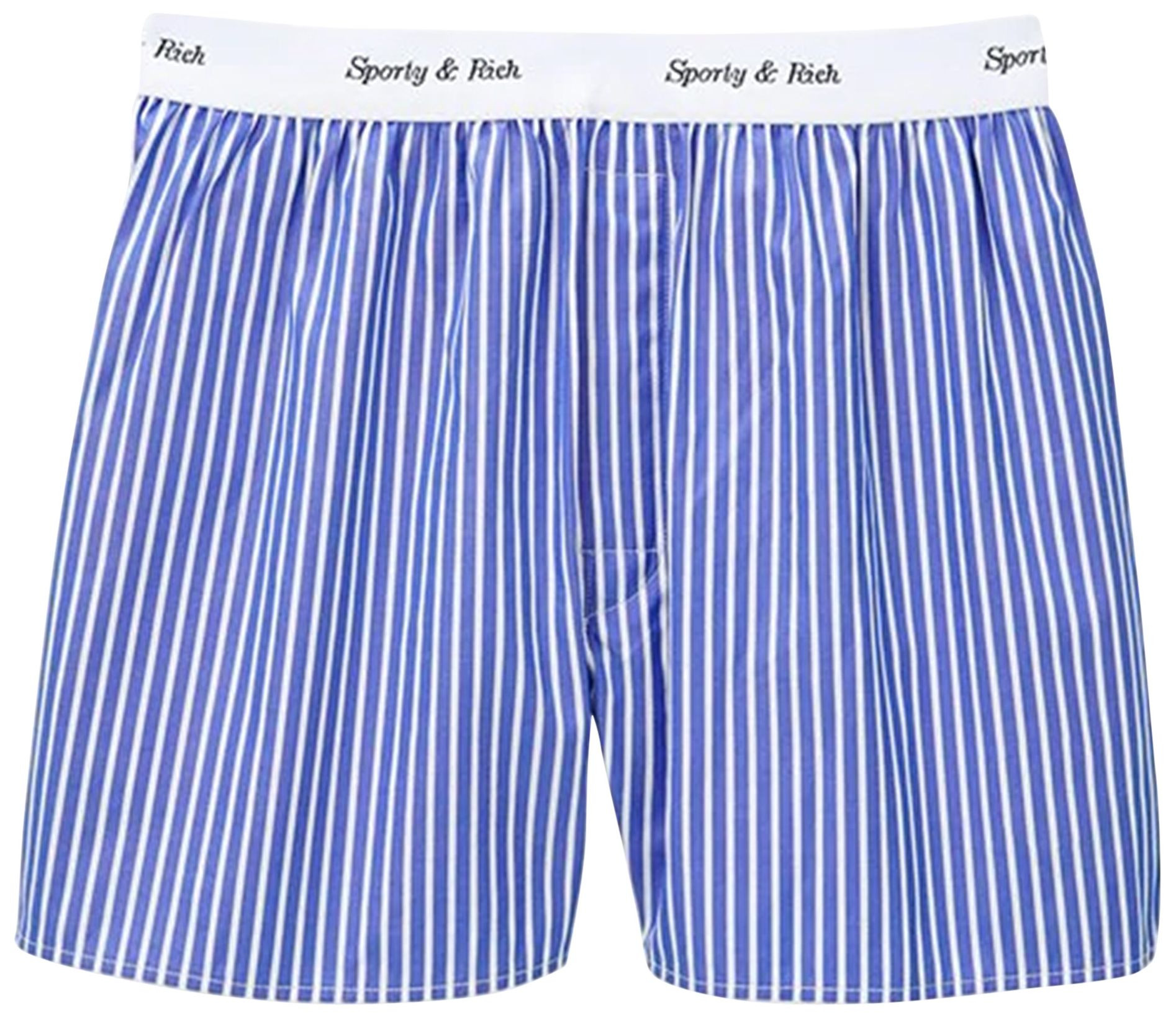 Buy Sporty & Rich Cassie Striped Boxer Shorts 'Blue' - BO421BS BLUE | GOAT | GOAT