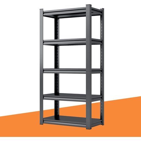 5-Tier Garage Shelving 72 Garage Storage Heavy Duty shelves Adjustable Metal Storage Shelf Units And | Walmart (US)