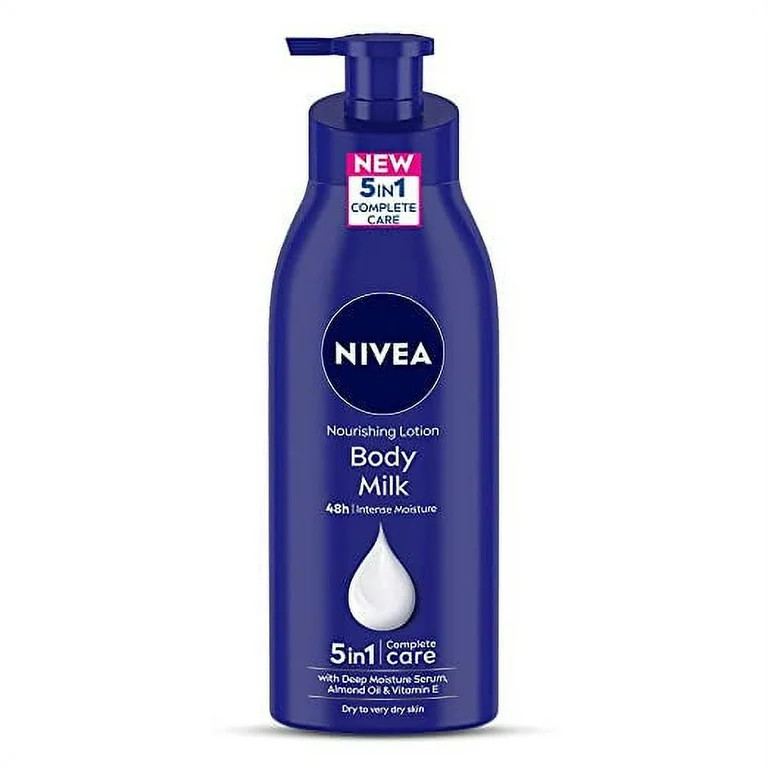 NIVEA Body Lotion for Very Dry Skin, Nourishing Body Milk with 2x Almond Oil for 48H Moisturizati... | Walmart (US)