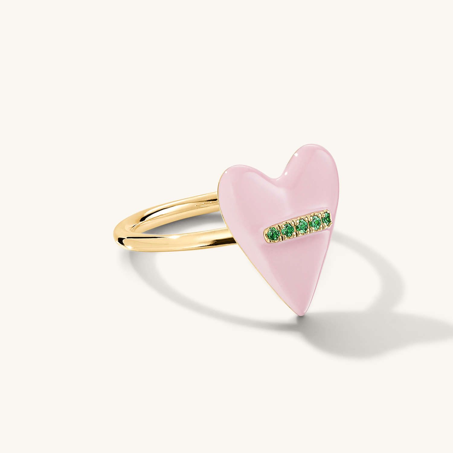 Heart Enamel Ring - $98 | Mejuri (Global)